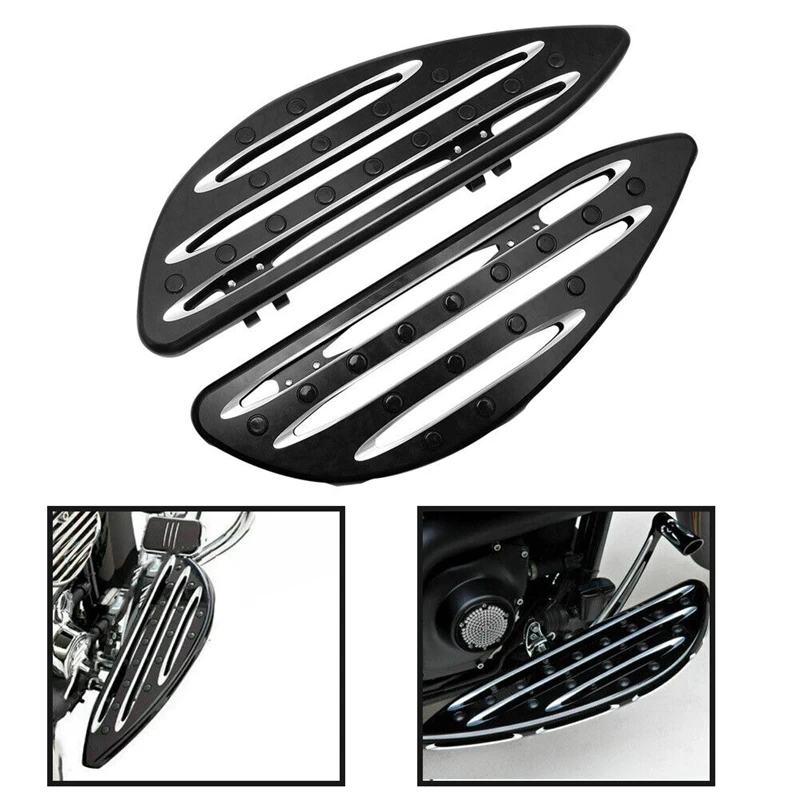 Driver Stretched Floorboards Foot Boards For  Touring Softail Dyna Fatboy Accessories