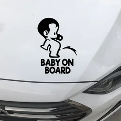 Funny Cartoon Baby on Board Popular Car Sticker PVC New Design Fashion Cool Style Waterproof Auto Accessories Decal Decor