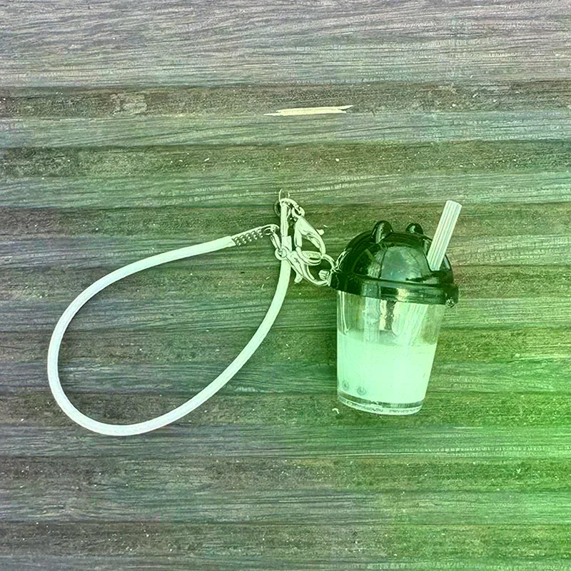 1PC 1:12 Dollhouse Mini Pearl Milk Tea Cup Model Pendant DIY Keychain Scene Decoration