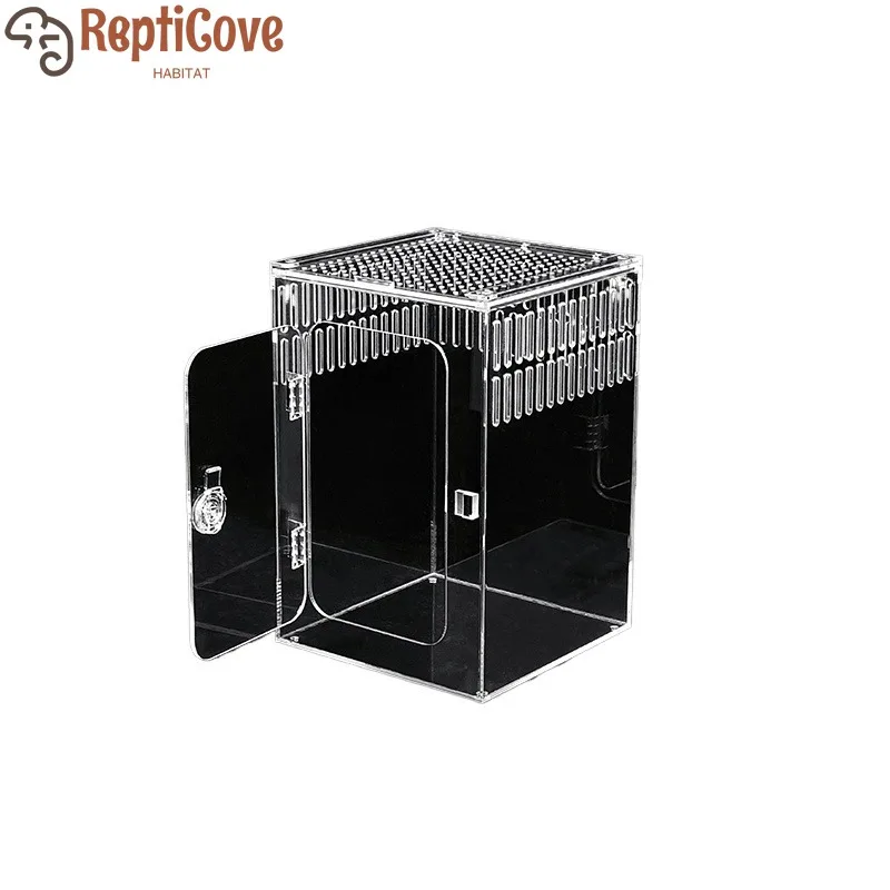 

Acrylic Reptile Breeding Box,high-transparency display habitat for corner frog,leopard gecko,insects and spiders,clear view door