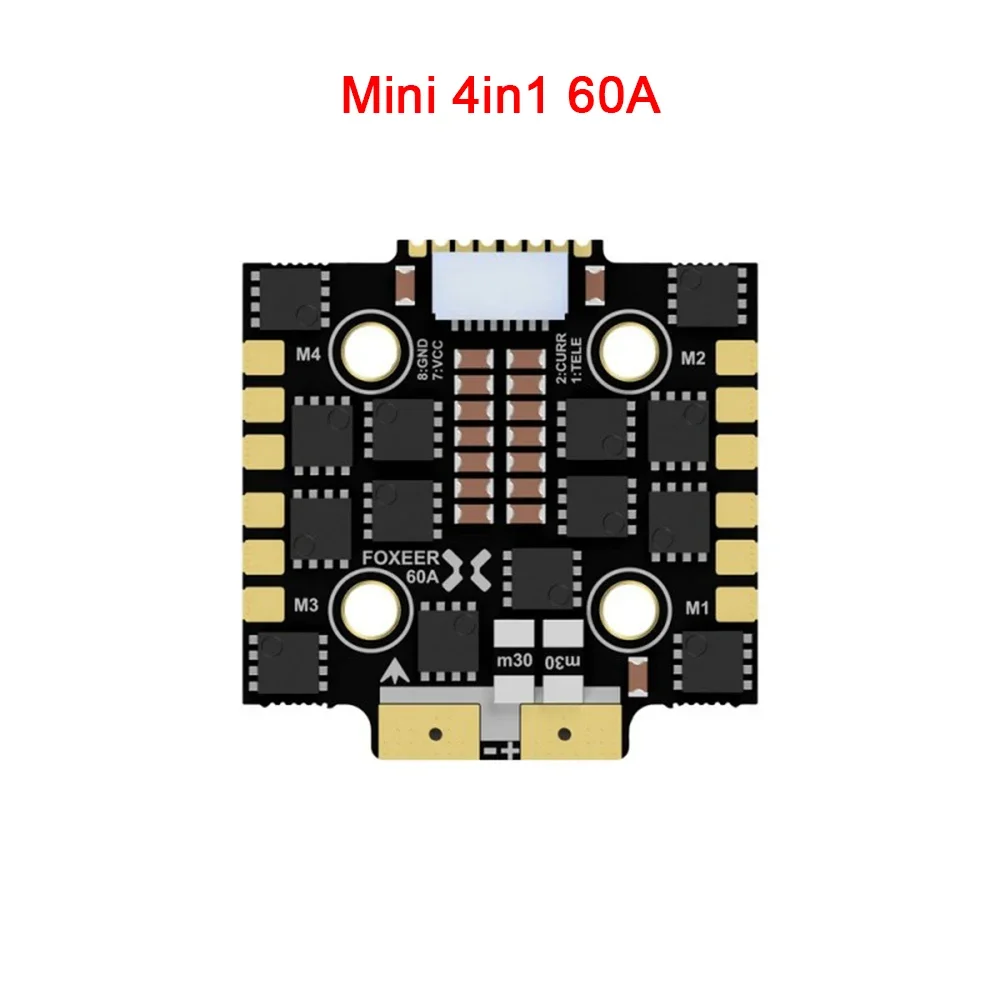 FOXEER REAPER BLHeli32 F4 Mini 4in1 45/60A Brushless ESC DShot150/300/600/1200 /MultiShot/ OneShot 3-6-8S Lipo for RC FPV Drone