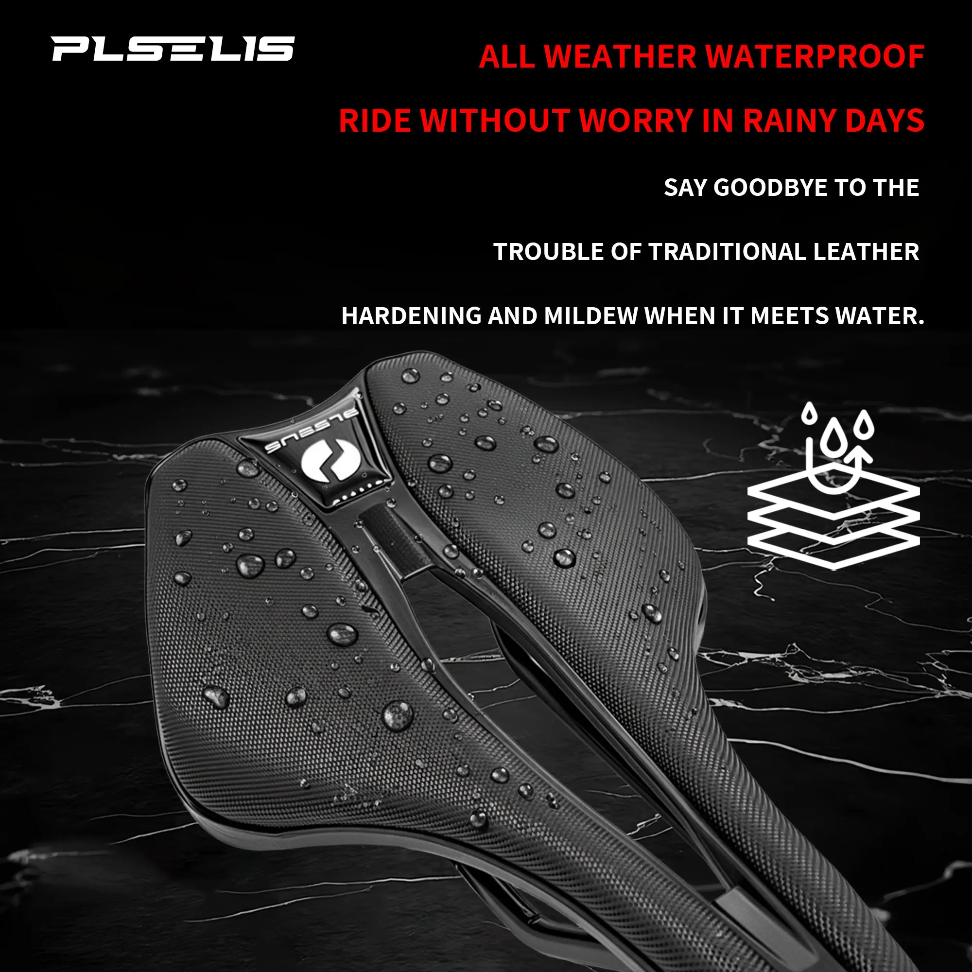 PLSELIS بيع ضوء سرج السيارة على الطريق دليل الهواء المجوف الضغط المضاد للانزلاق امتصاص الصدمات صلابة عالية والراحة.1821