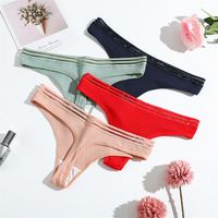 PassionLAB Thong Panties Girls Sexy Seduction Thread Low Rise Breathable Cotton T Pants