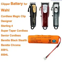 ALLCCX  3400mAh Battery for WAHL Black Stealth, Cordless Magic Clip, Senior Cordless,Sterling 4, 8591L, 8504L, Designer