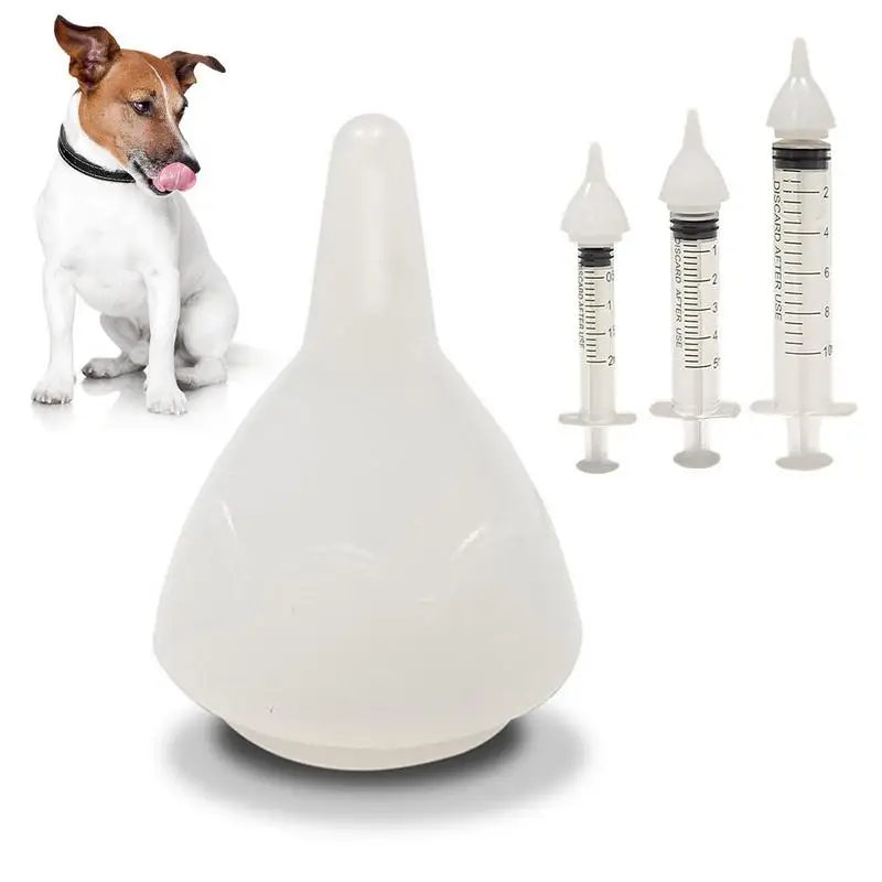 Universal Silikon Pet Fütterung Nippel NewbornKitten Welpen Feeder Schnuller Kleine Tier Fütterung Nippel Pet Spritze Feeder Adapte
