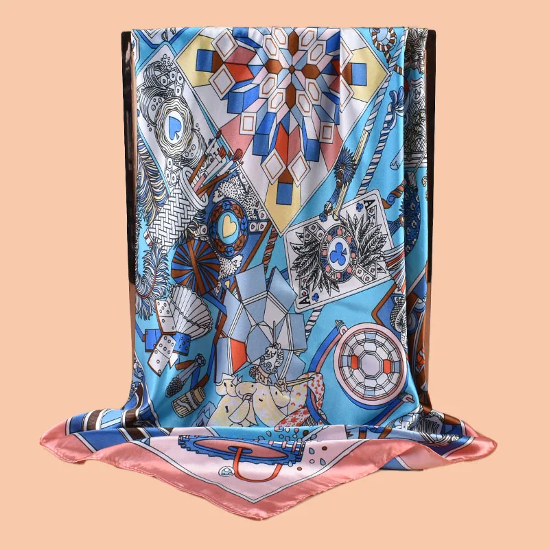 1PCS Ladies Multicolor Peacock Feather Pattern Large Tassel Shawl Fashionable Wrap Scarf for Travel Party Ladies Silk Scarf#Colo