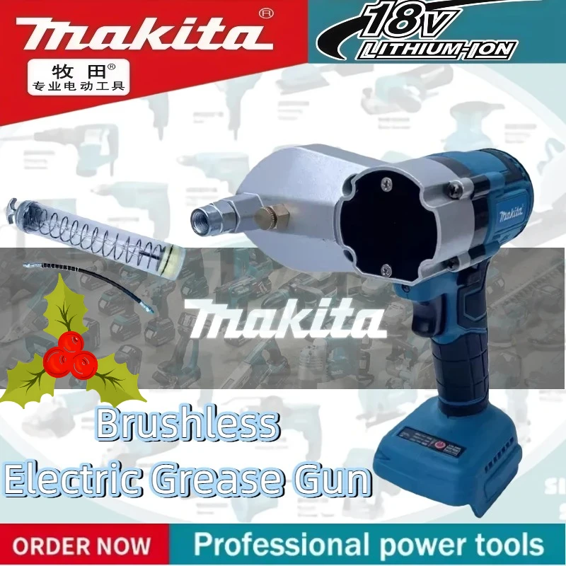 

Беспроводной автоматический электрический смазочный пистолет Makita с бесщеточным двигателем, высокого давления, специально для экскаваторов, работает от аккумулятора Makita 18В