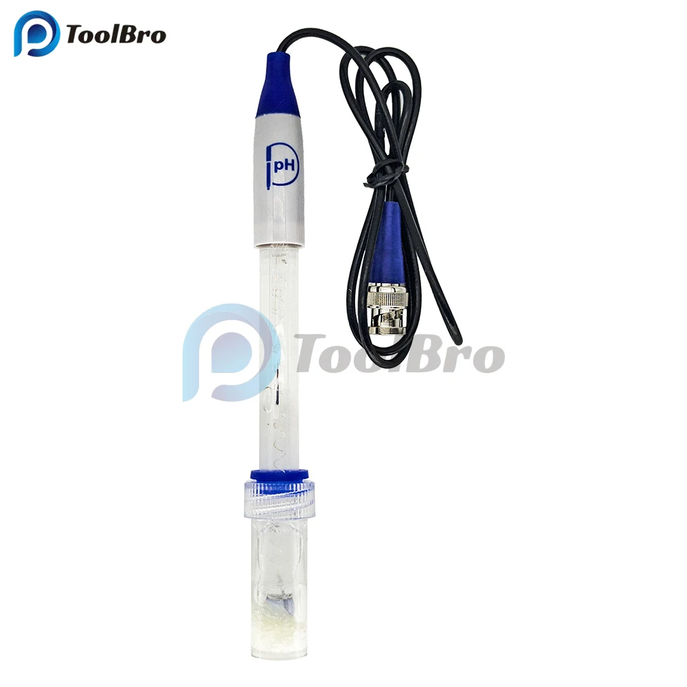 Imagem -04 - Sonda de Sensor de Eletrodo de Vidro ph Conector Bnc 212 ph ag Agc1 para Ácido Forte Soluções Médias Orgânicas Alcalinas E7503
