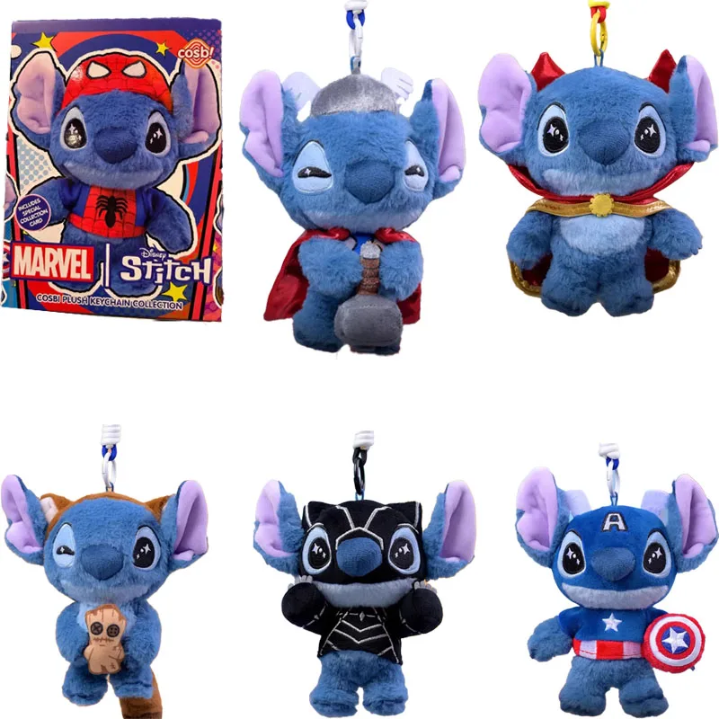 

Подлинные горячие игрушки Marvel Stitch Blind COSBI, подвеска серии, аниме Stitchs Blind Box, коллекционные детские игрушки, Guess Mystery Box, подарки