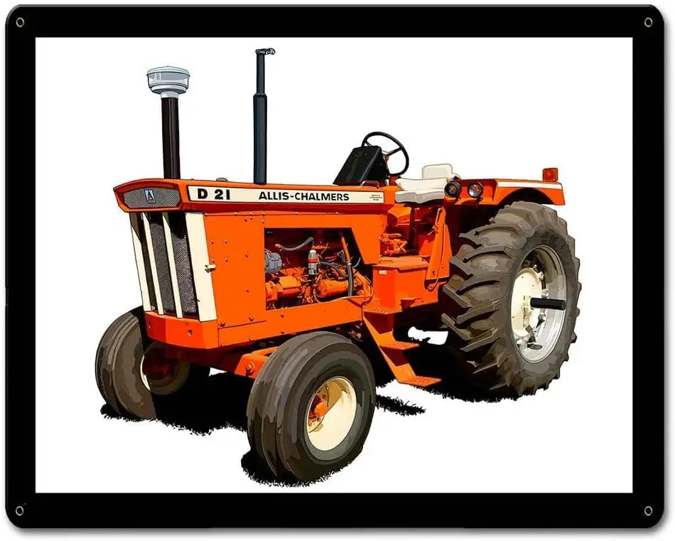 Allis Chalmers D21 Plaque Poster Metal Tin Sign 8