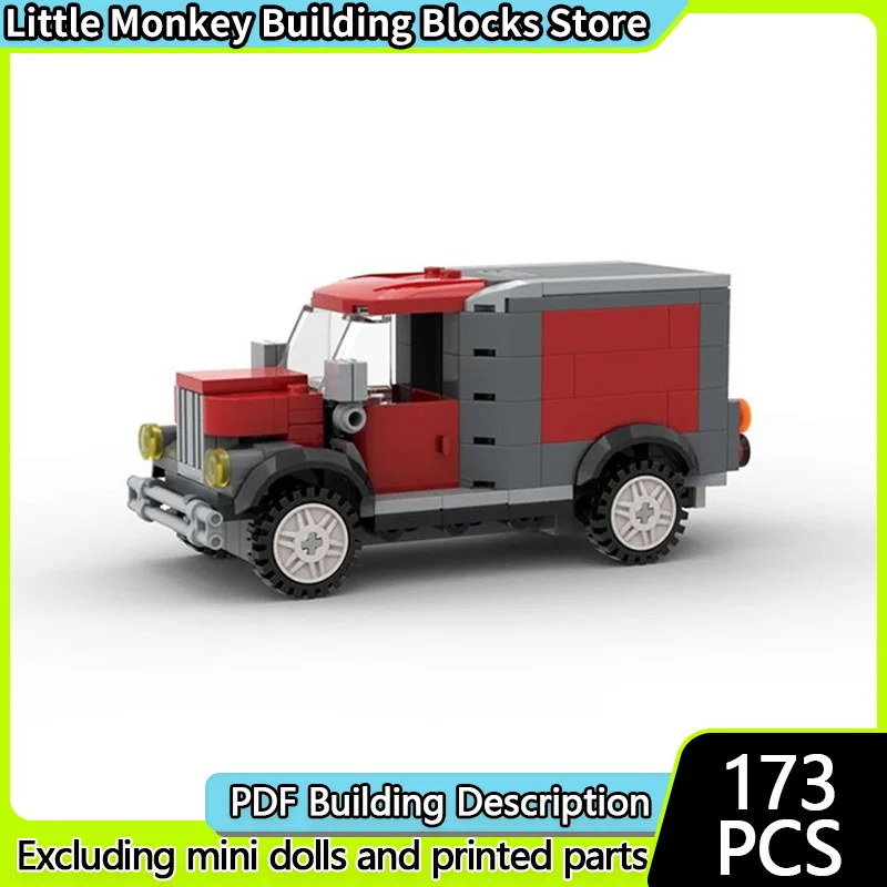 

Speed Racing Car Model MOC Building Bricks Classic Parcel Van Modular Technology Children Holiday Gifts Assemble Toys Suit