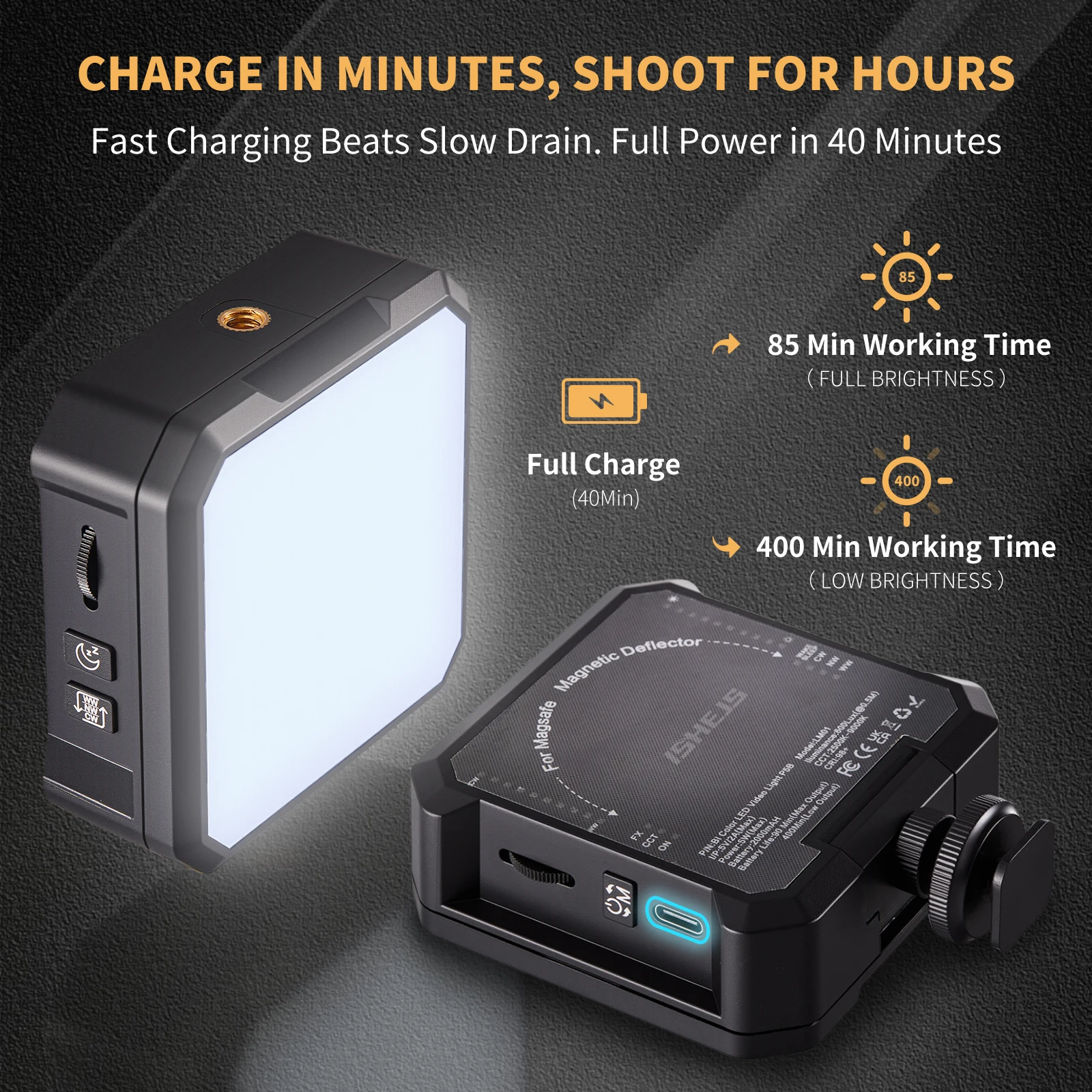 ISHEJS LM01 : Lumière LED magn - Photography Lighting Color avis et prix