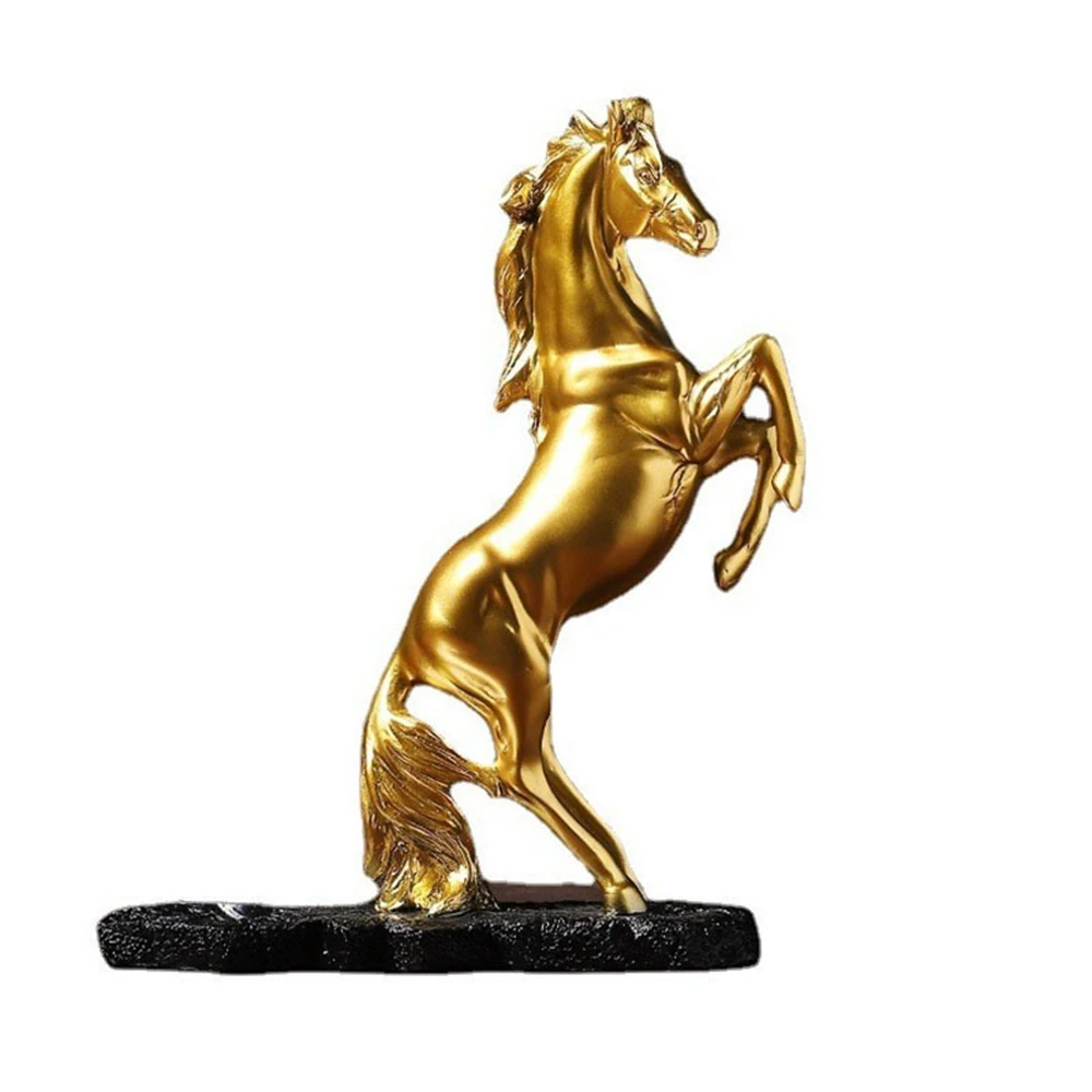 

Light luxury Golden Horse red wine rack bracket handicrafts Statue Sculpture Figurine Nordic Room Home Decor Decoration Desk