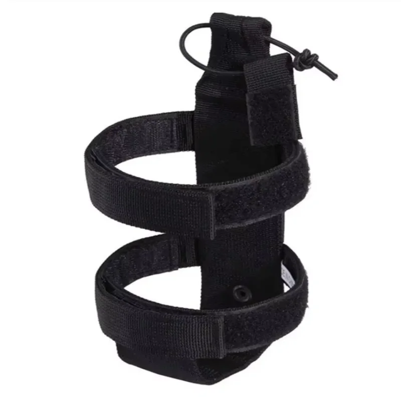 Portable Military Tactical Water Cup Carrier, Adjustable Elastic Water Bottle Holster, Shockproof Water Bottle Pouch for Outdoor