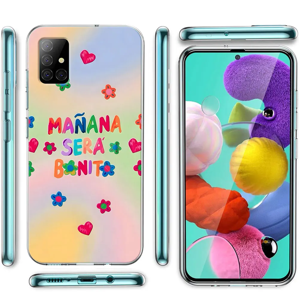 Karol G Manana Sera Bonito Case for Samsung Galaxy A54 A14 A51 A31 A53 A52 A12 A15 A25 A35 A55 A21s A23 A33 Soft TPU Phone Cover