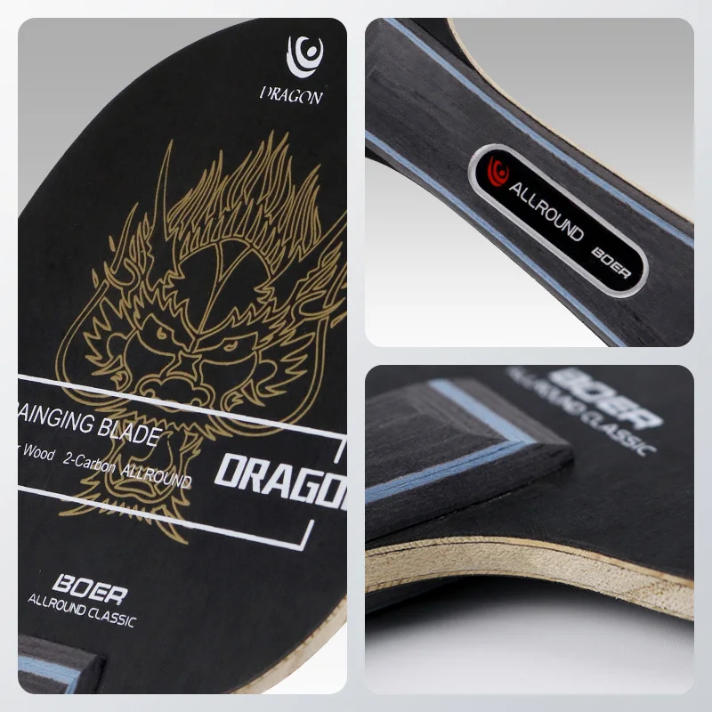 BOER DRAGON Table Tennis Blade 5 Wood 2 Carbon Ping Pong Blade All-round Lightweight view 6