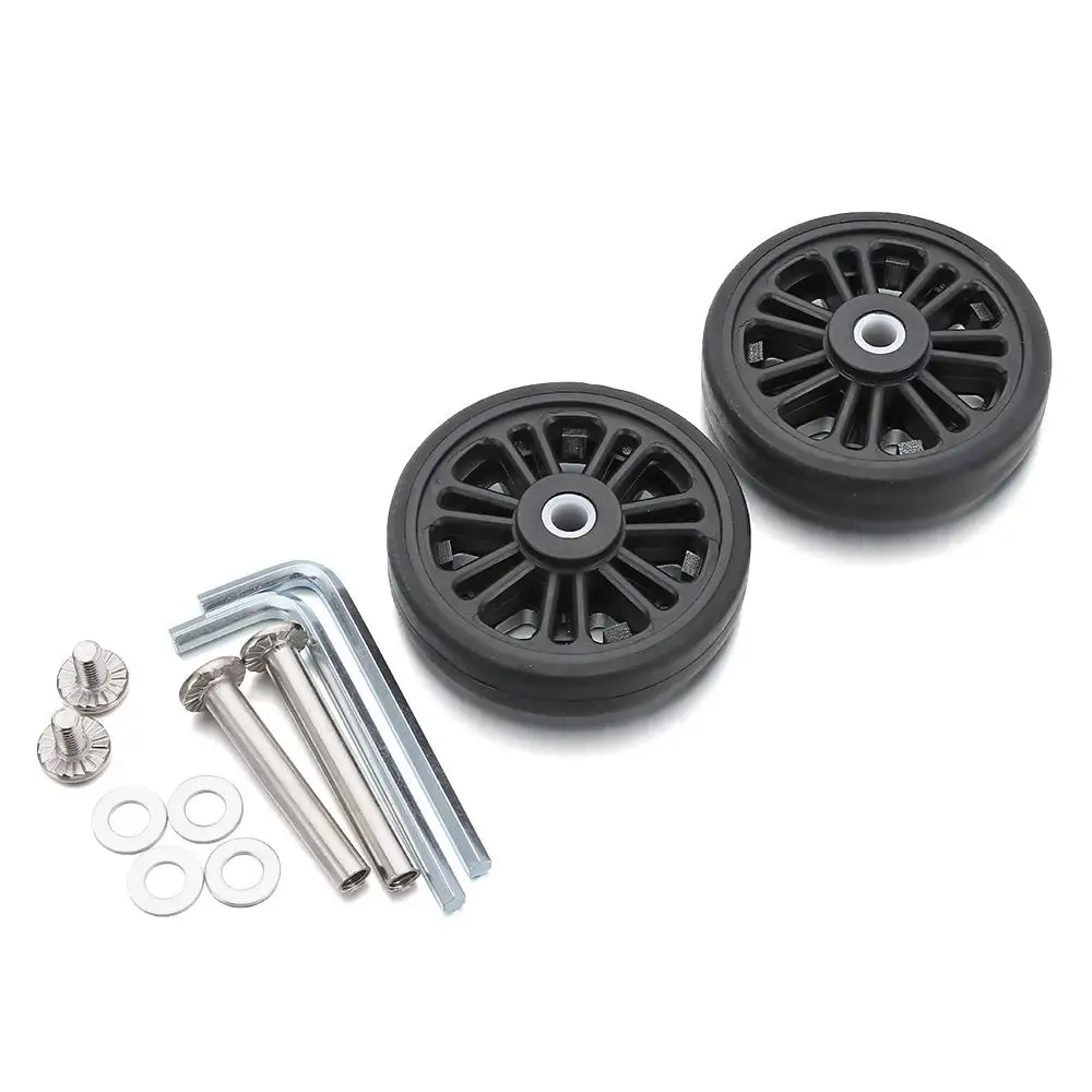 2Pcs Replace Wheels With Screw For Travel Luggage Suitcase Wheels Axles Repair Kit Silent Caster Wheel DIY Repair