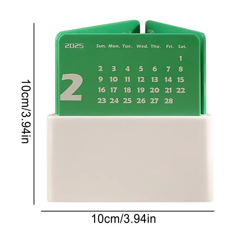 Desktop-Kalender 2025, Monatskalender mit Stifthalter, Organizer 2025, Schreibtischkalender, Stifthalter für Schreibtisch, Tischregal, Display