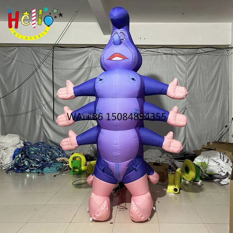 Funny Carnival Parade Alice Wonderland Decoration Inflatable Caterpillar Costume