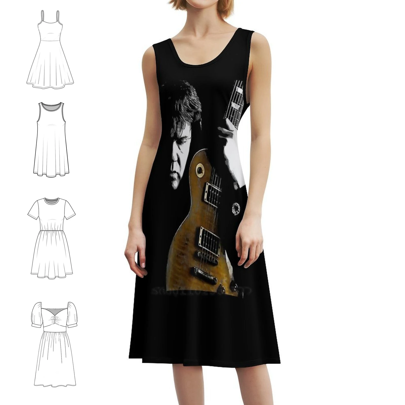 فستان حفلات نسائي من Gary Moore ملابس عصرية مطبوعة للنادي للسيدات غاري مور غاري مور هوب غاري مور للسيدات #1