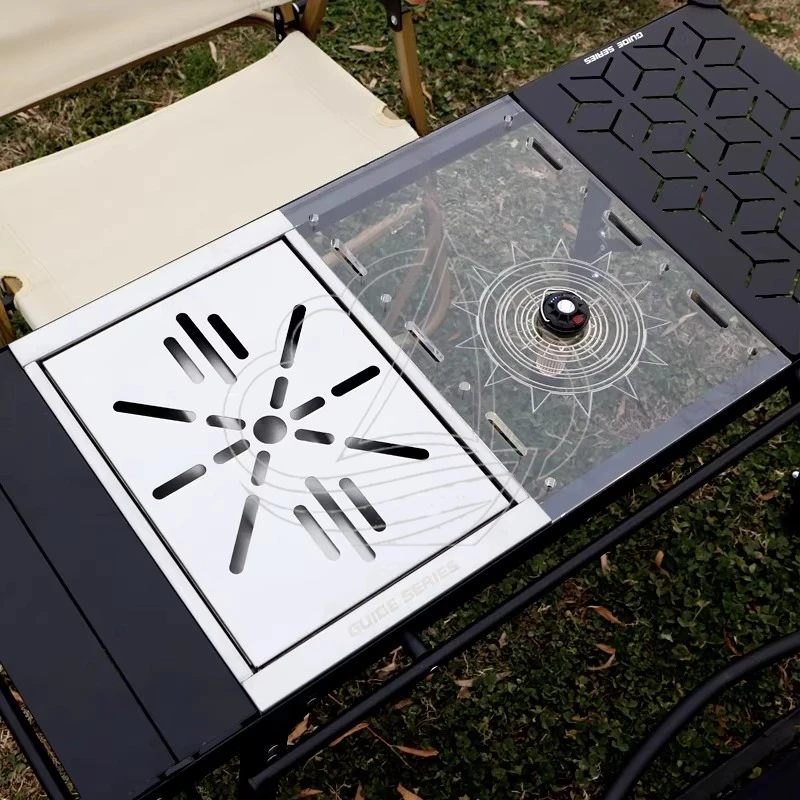 Outdoor camping table unit board 0.5 unit stove tea tray folding table 066 unit board accessories