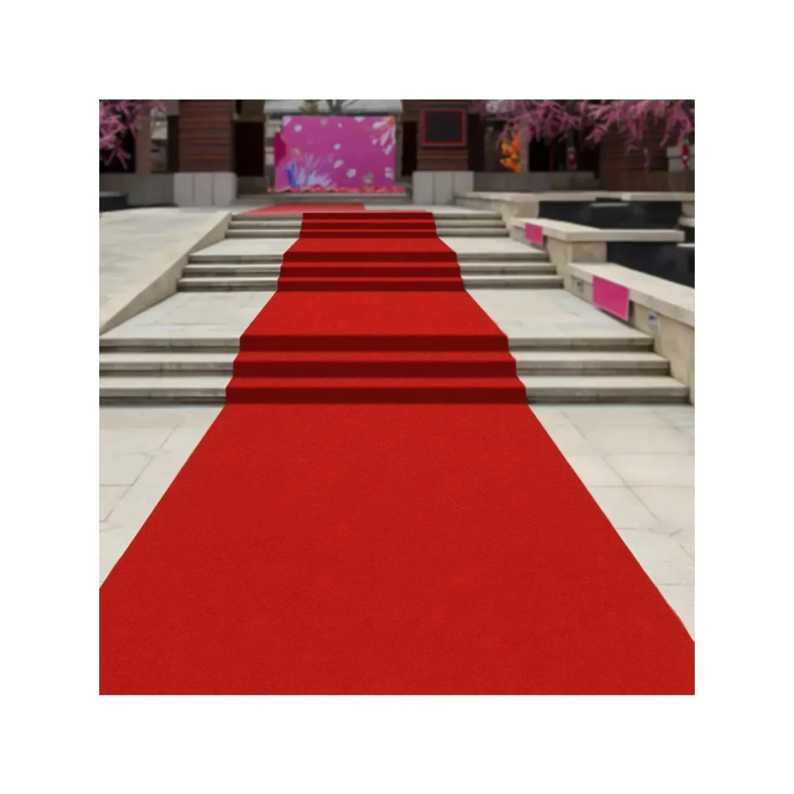 

33ft x 3ft Red Carpet Runner, Aisle Runner, Party Runway Hallway Rug Floor Mat for Proposal Wedding & Events Prom Decorations