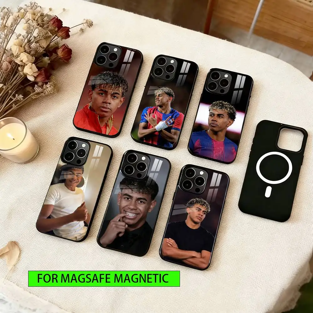 

Football 19 L-Lamines Phone Case For iPhone17,16,15,14,13,12,11 Plus,Pro Magnetic with Magsafe Wireless Charging