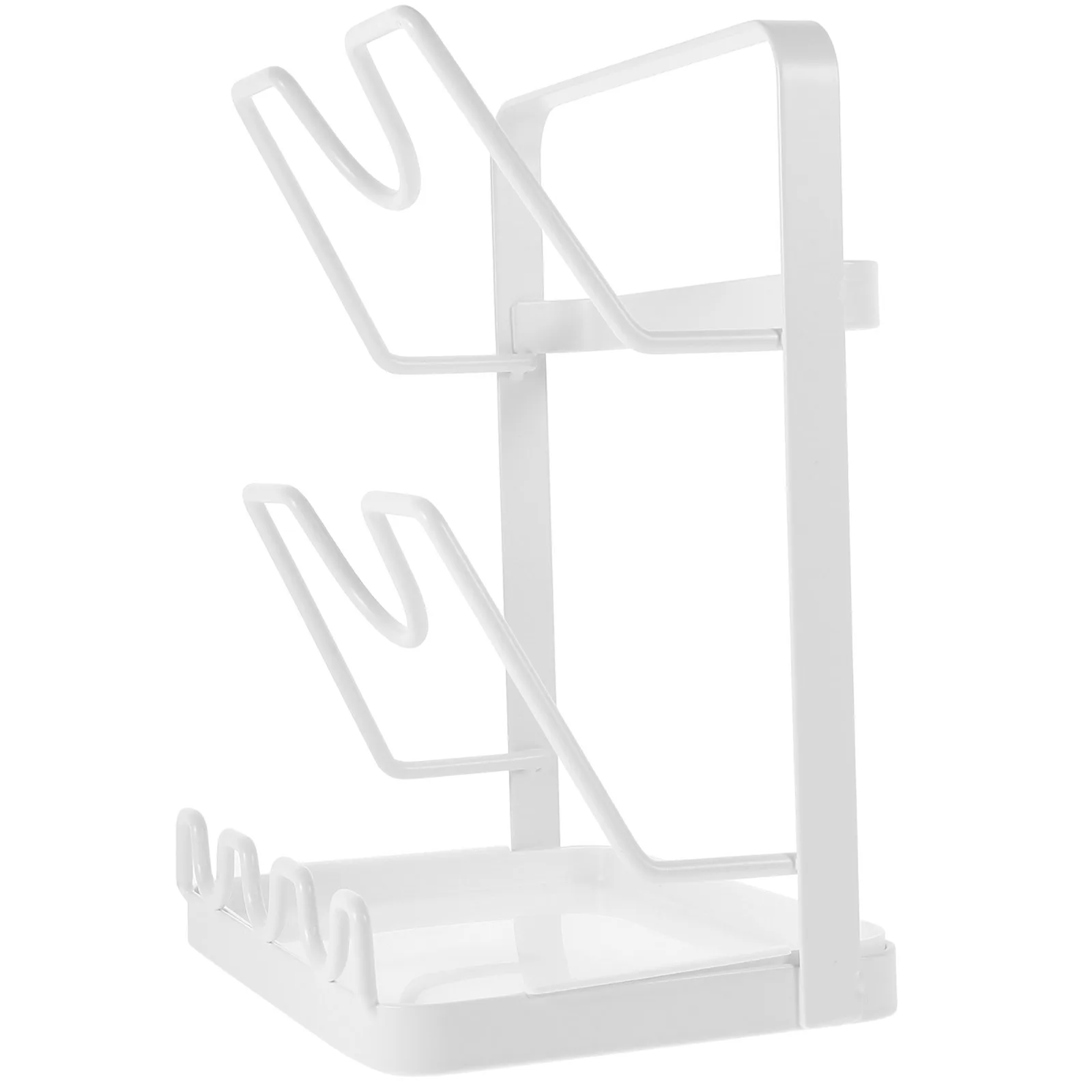 

Modern Pot Lid Organizer For Cabinet Cutting Board Stand Baking Sheet Holder Abs Material Space Saving Kitchen Storage Rack