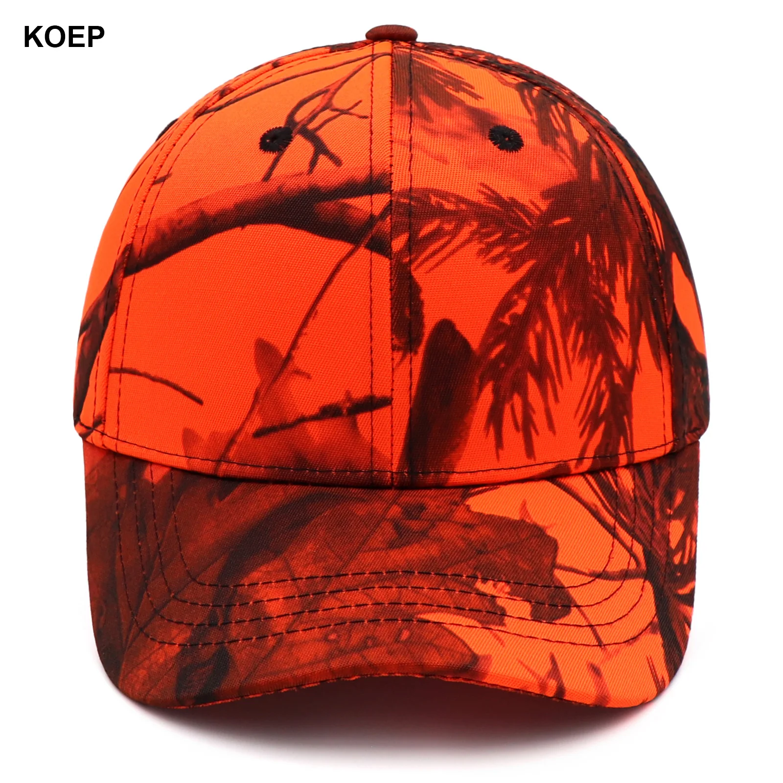Koep Outdoor Angel kappen Dschungel baum Orange Tarnung Baseball mütze Jagdhut Baumwolle Papa Hysterese nhüte kbrt5