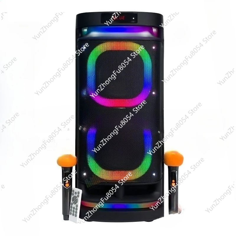 

Factory direct sales BTS-1990 double 8-inch 2024 new debut professional guitar singing double wireless microphone audio