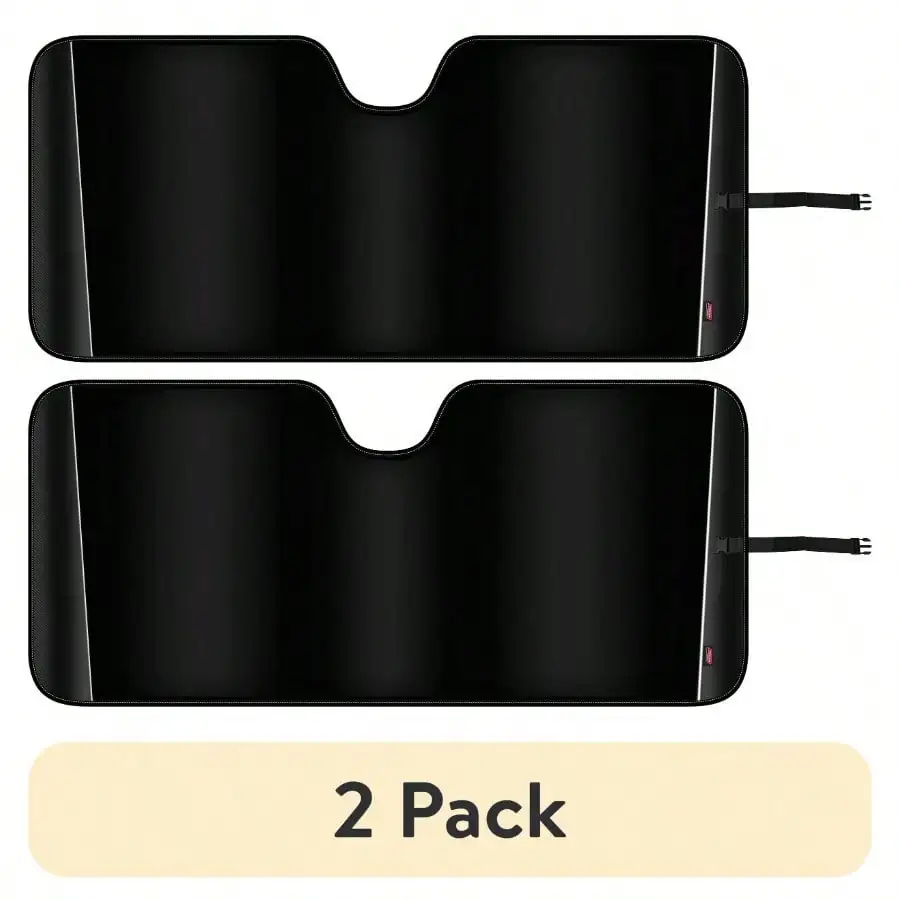 (2팩) 범용 접이식 자동 차양, 탄소 섬유