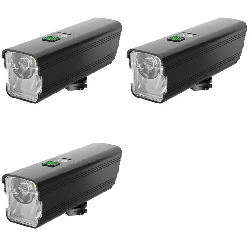 Efficient 3X Digital Display Bicycle Light High And Low Light Switch Cycling Light Outdoor Equipment Bicycle Front Light