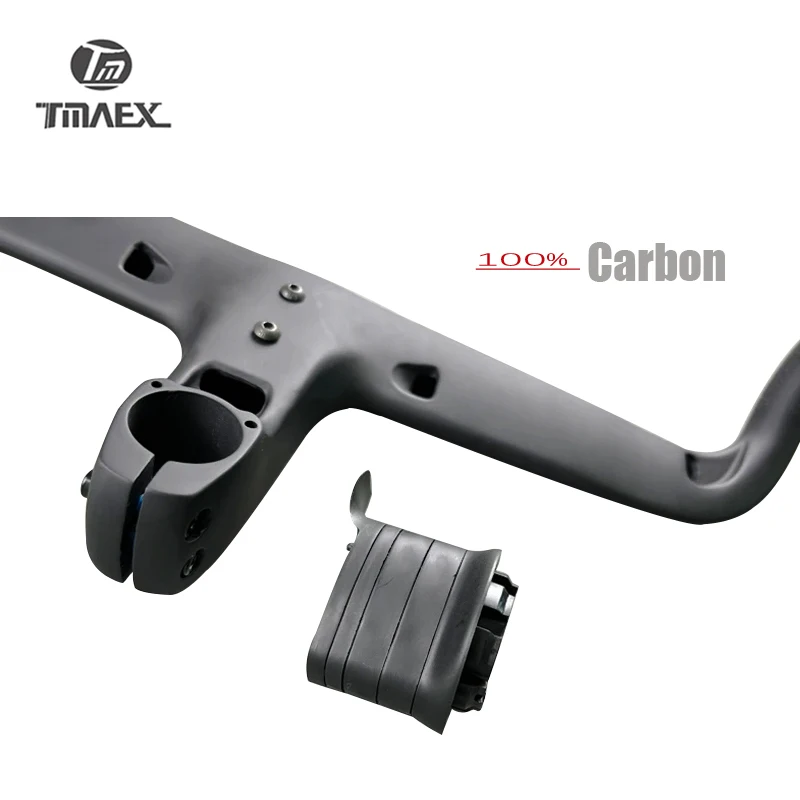 New typ Integrated Handlebar T800 Integrated Carbon Handlebar Road 28.6mm UD Road Carbon bicycle Handlebar With Spacer