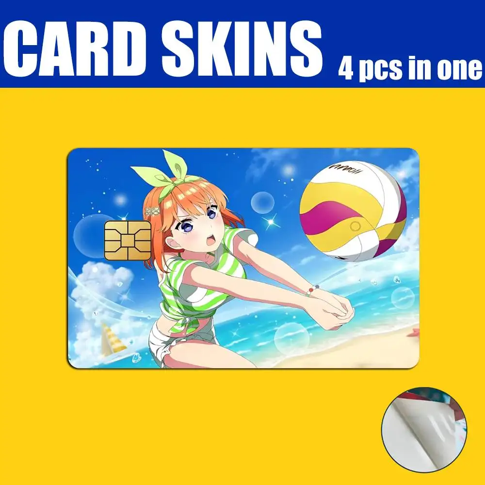 The Angel Y-Yotsuba N-Nakano Card Stickers for Bank Access Protective Waterproof Film Cover Sticker