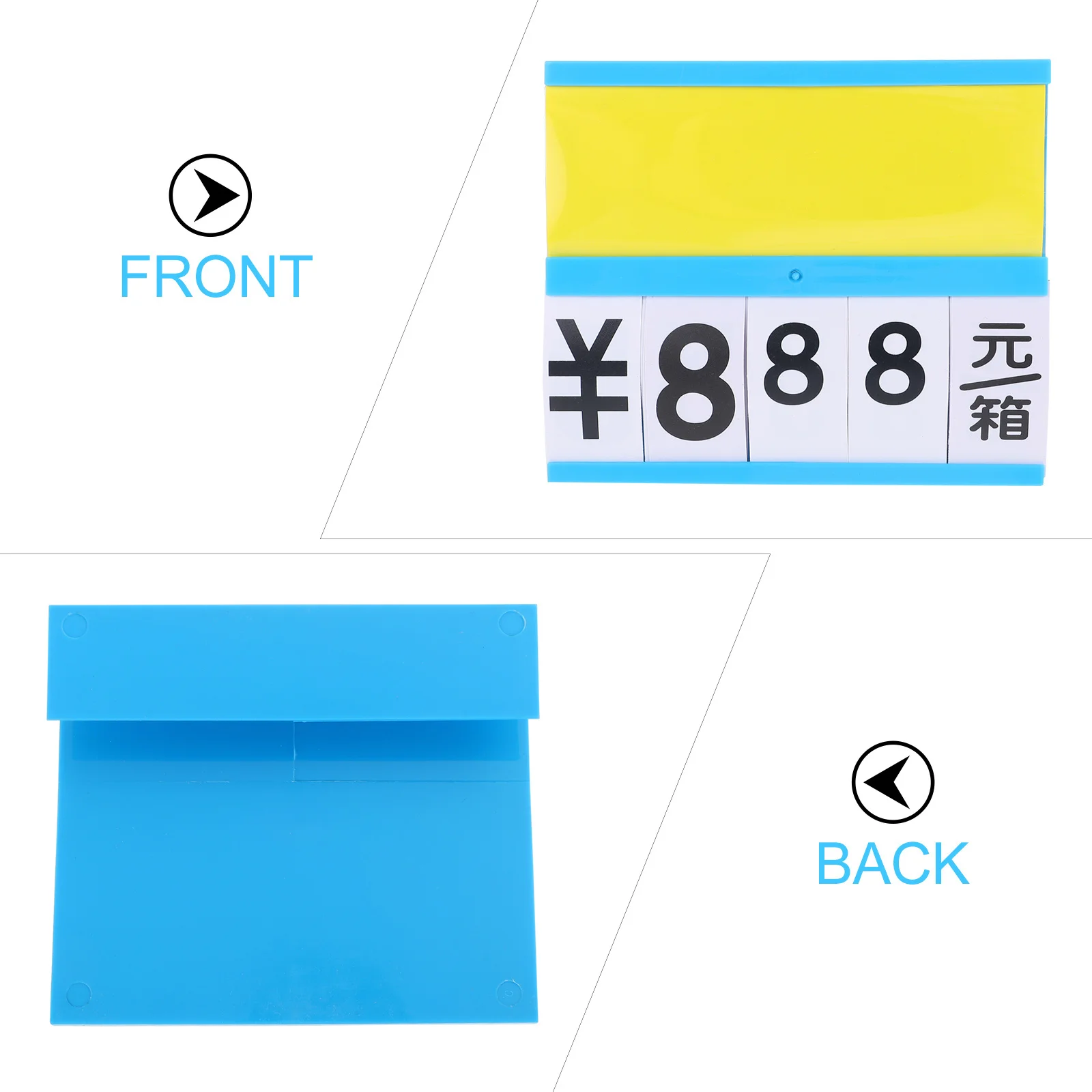 

4Pcs Supermarket Plastic Price Tags Hanging Erasable Display Signs for Fruit Vegetable Meat Seafood Fruit Vegetable Price Tags