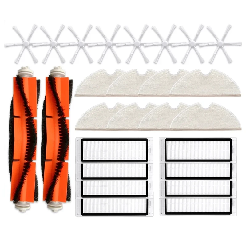 Für XIAOWA E352 Roboter Reiniger Ersatzteile Hauptbürste Seitenbürste Hepa-Filter Mopp Tuch Zubehör