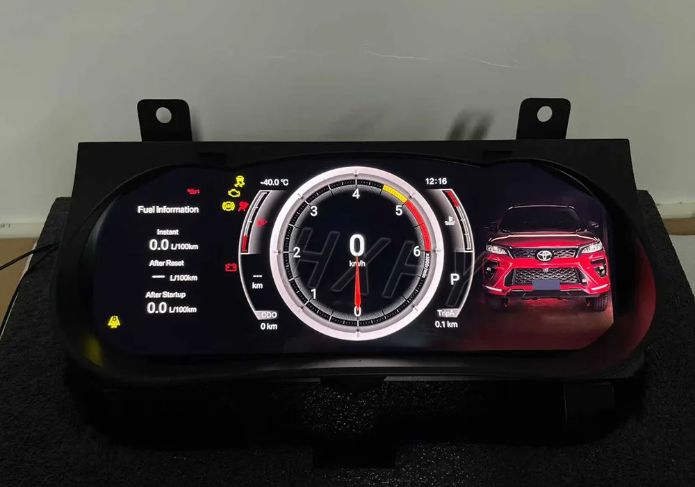 أحدث مجموعة أدوات LINUX الرقمية للسيارة الأصلية لعام 2026 عداد السرعة LCD مشغل لوحة القيادة لسيارة Toyota Hilux 2005-2024 #4
