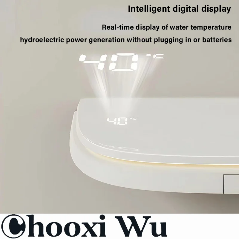 Bathroom split shower set Intelligent digital display Hydropower Multi-function handheld