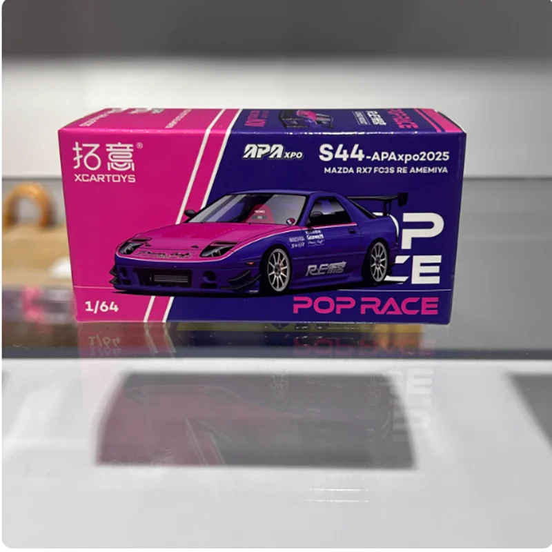 XCARTOYS 1/64 SKYLINE GT-R V8 DRIFT MAZDA RX7 APAxpo2025 edición Die Casting modelo de coche decoración Cas juguete decoración de regalo