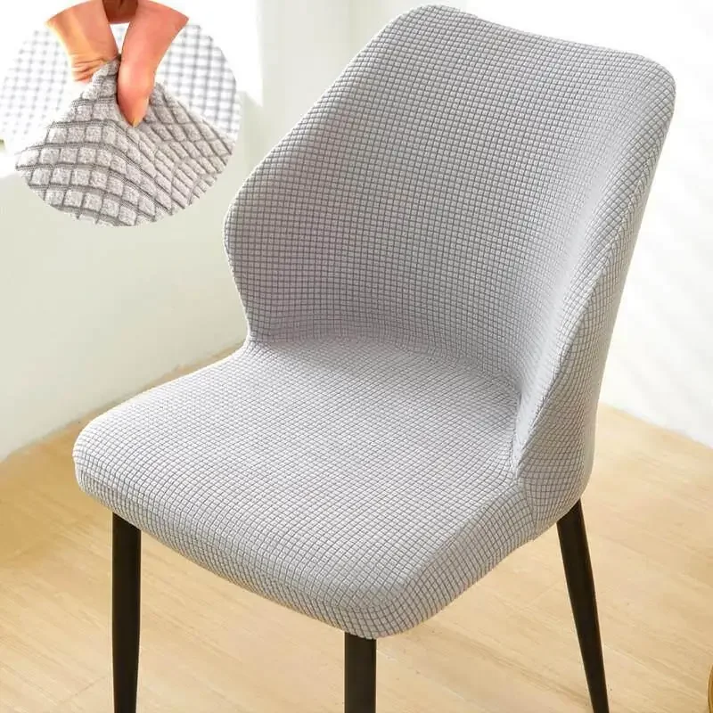 High-End Chair Cover Protector 2025 Universal Dining Table Full Wrap Cushion Back Integrated Fan Arc Shape Home Fabric Art