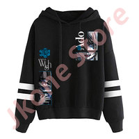 Ado Wish World Tour Face Pullovers Singer New Logo Merch Unisex Fashion Casual Long Sleeve Sweatshirts