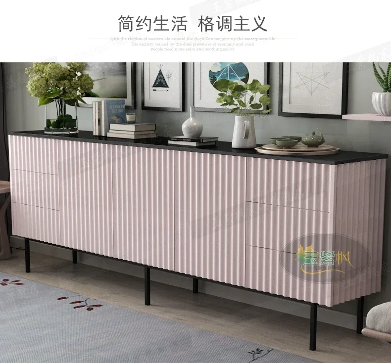 Creative Simple Modern Tea Cabinet Cupboard Living Room Design Side Cabinet