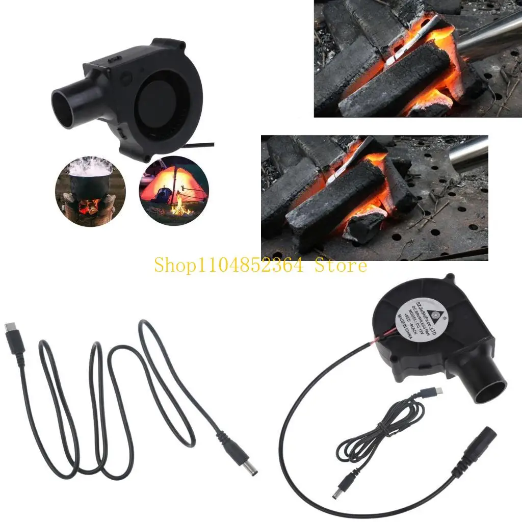 

652f Type C PD 12 В барбекю для барбекю вентилятор вентилятор вентилятор 2500 об / мин воздуходувка вентилятор барбекю на для