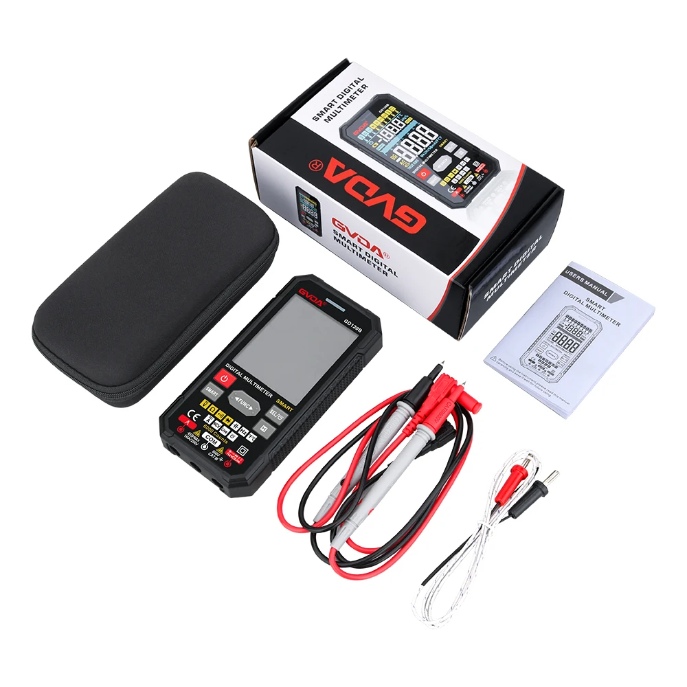 GVDA Smart Ture RMS Digital Multimeter Auto Range NCV Intelligent Multimetro Tester AC DC Voltage Capacitance Ohm Hz Meter