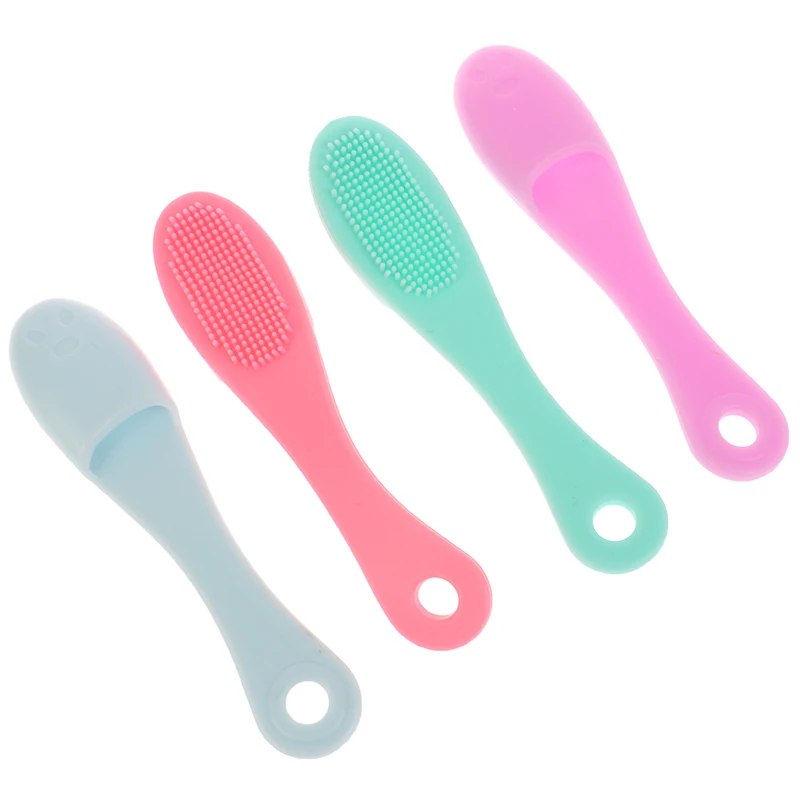 Soft Pet Finger Toothbrush Clean Nose Blackhead Acne Tear Stains Cat Acne Brush ​Silicone Dog Cat Wool Brush Dog Accessories