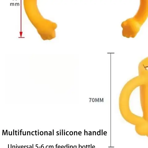 

High-grade Silicone Transition Sippy Cup Handle Grip specially made for Wide-Neck Baby Bottles