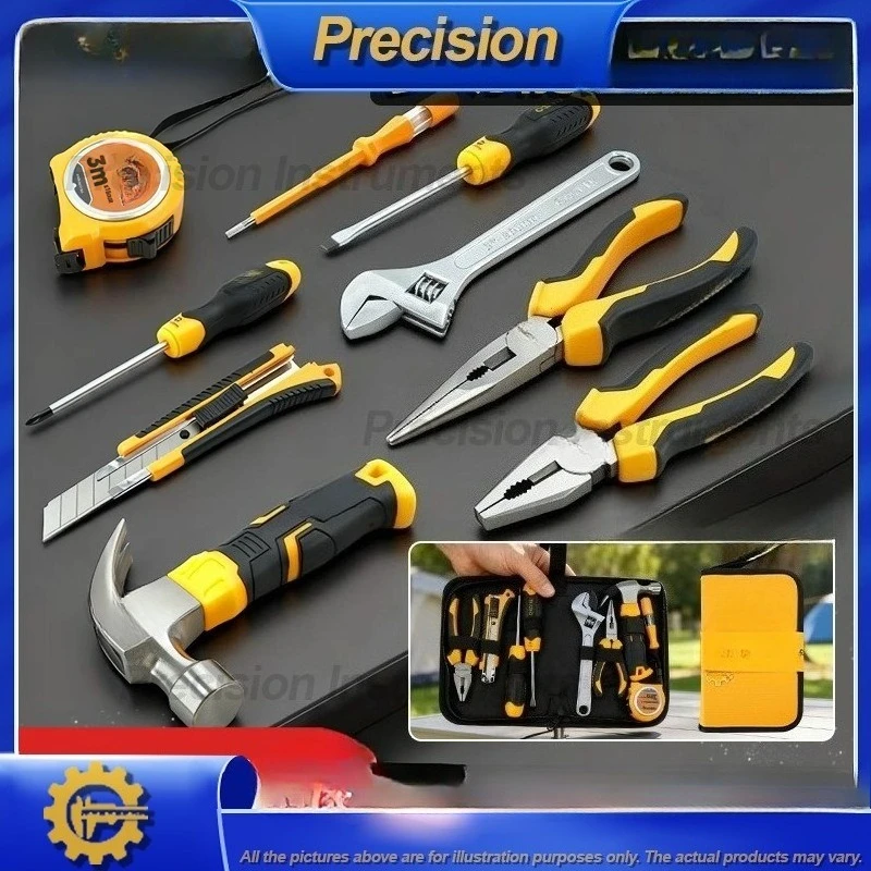 2026 COOFIX 9 Piece Home Auto Repair Tool Kit High Quality Chrome Vanadium Steel Hand Tools Set Practical Hardware Tools