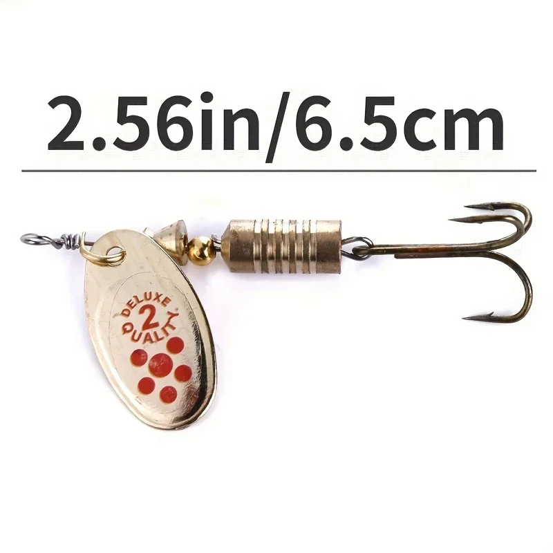 10 Stück 6,7 cm 7 g Spinnlöffel Metallköder Angelköder Pailletten Kurbelköder Löffelköder für Barschforelle – Detail 2
