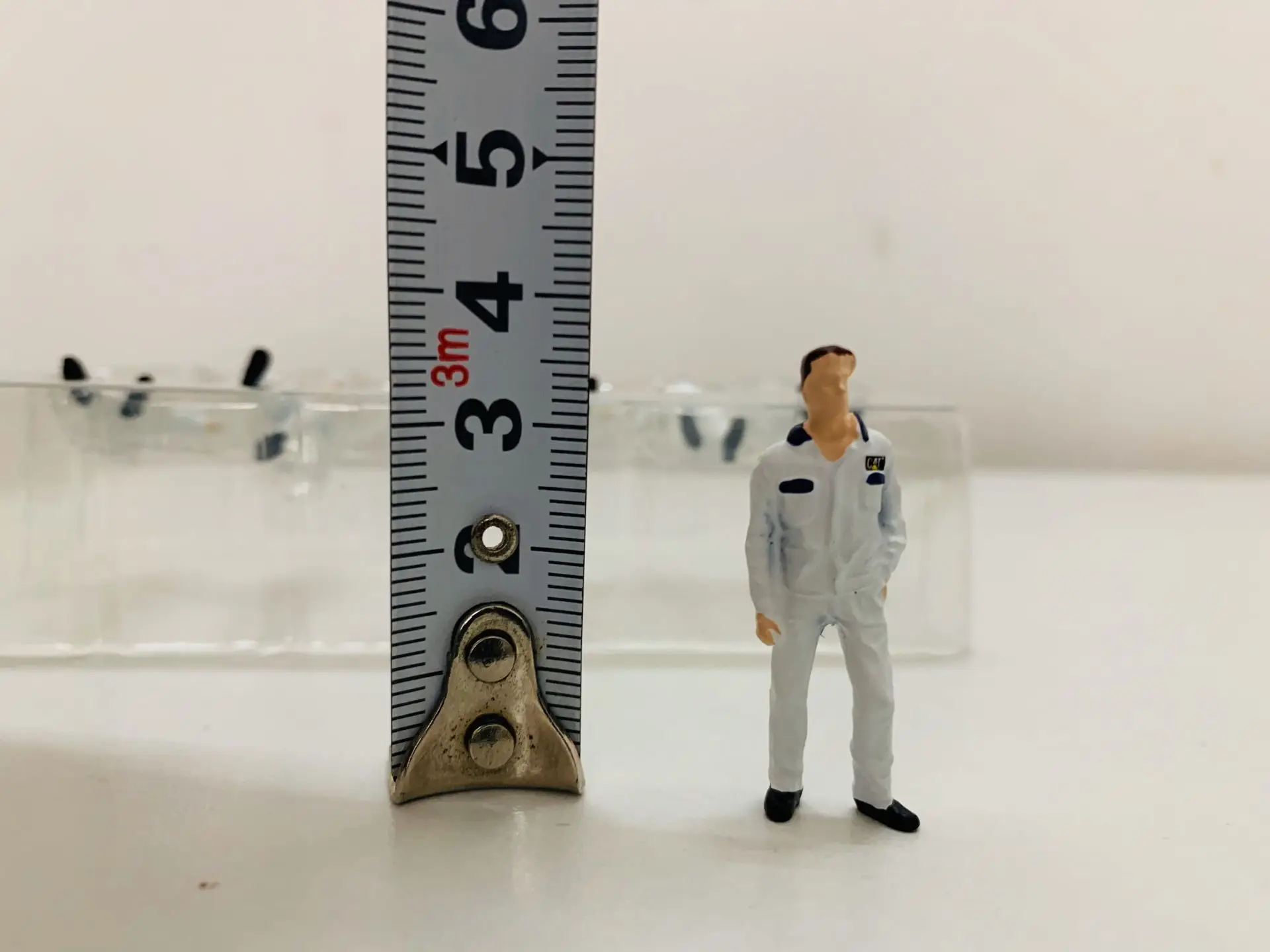 1:50 Scale Plastic Model Engineering Worker Figure 3.7CM(1.45 inch) 6 Pcs