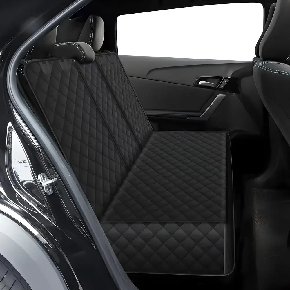 Universal Car Back Seat Cover For Dog Cat Waterproof Auto SUV Truck Rear Seat Protector Mat With Middle Seat Armrest Nonslip Safety Carry Pet Outing Mattress